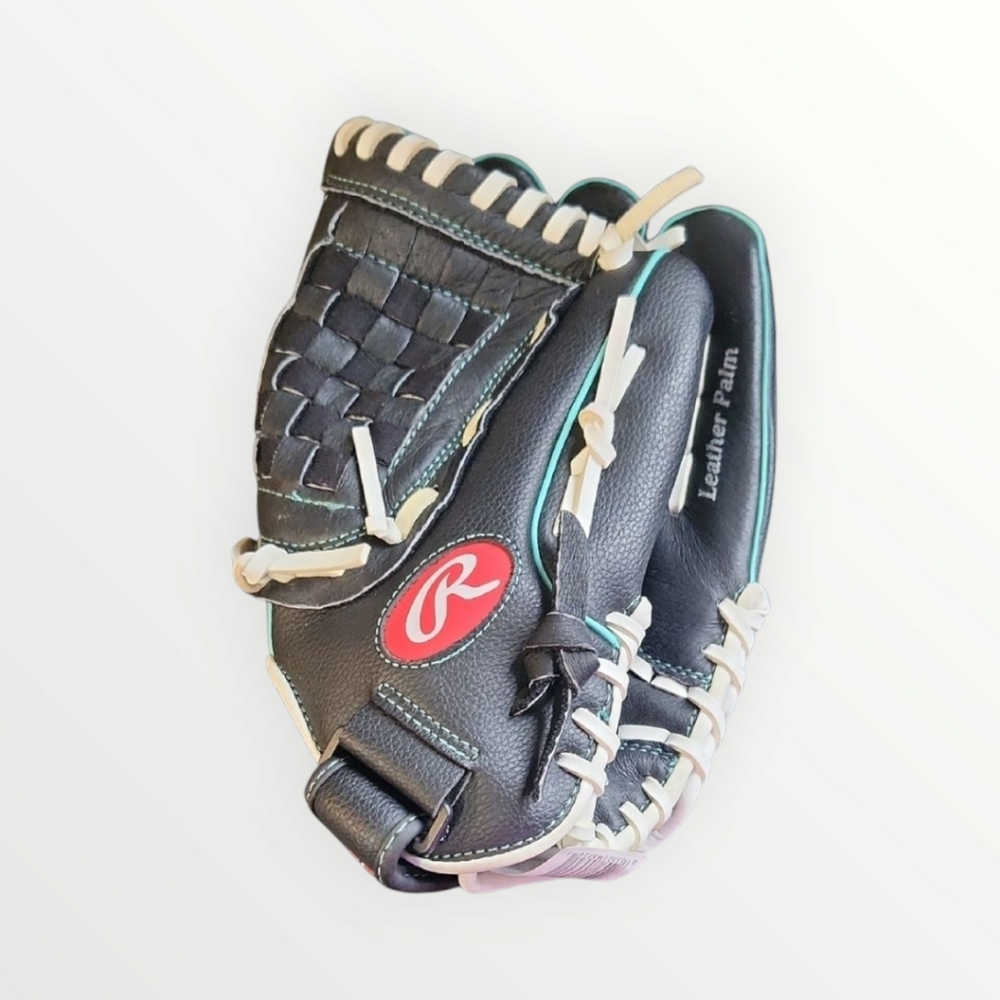 Rawlings Black Leather Baseball Glove